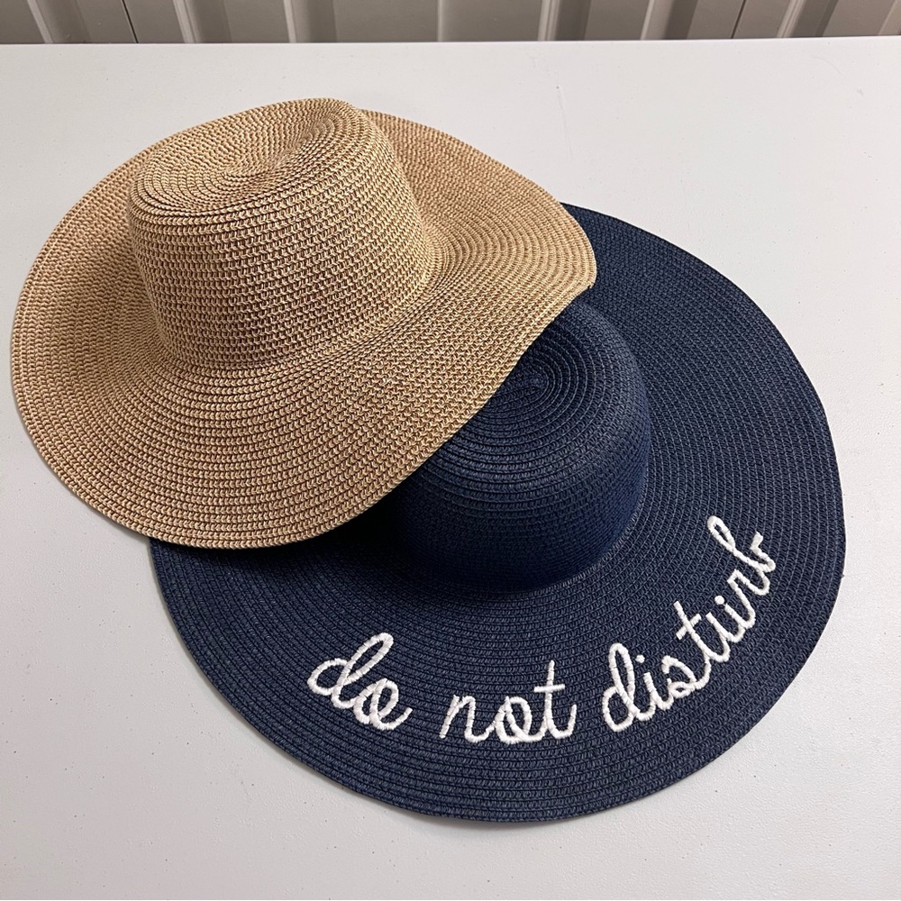 Beach Hat Floppy Sun Shade Straw